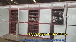 2500pcs/hr دستگاه سینی تخم مرغ راه اندازی با سرمایه کم