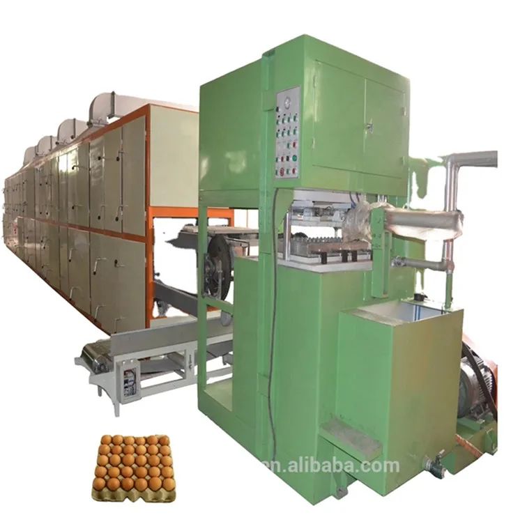 خط تولید سینی تخم مرغ کاغذی سازگار با محیط زیست ماشین شکل گیری چرخش متقابل 45KW-200kw ماشین سینی تخم مرغ با ظرفیت بزرگ