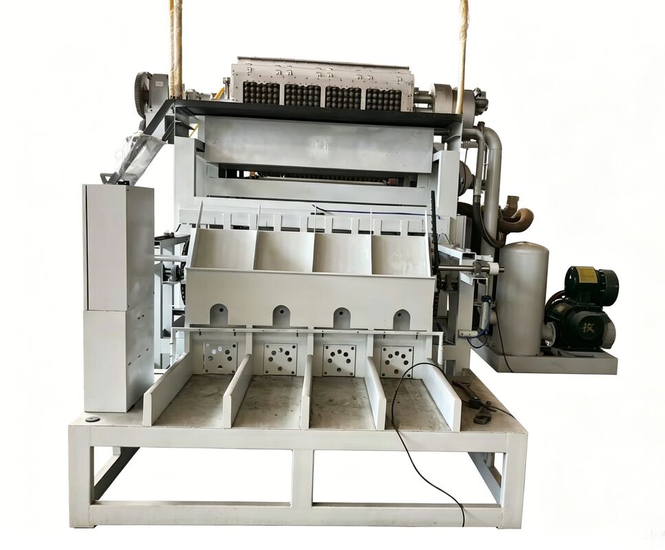 دستگاه سینی تخم مرغ چرخشی WANYOU WY-F2 با ظرفیت 2500-3000 عدد در ساعت با استفاده از خمیر کاغذ بازیافتی و کنترل خودکار PLC