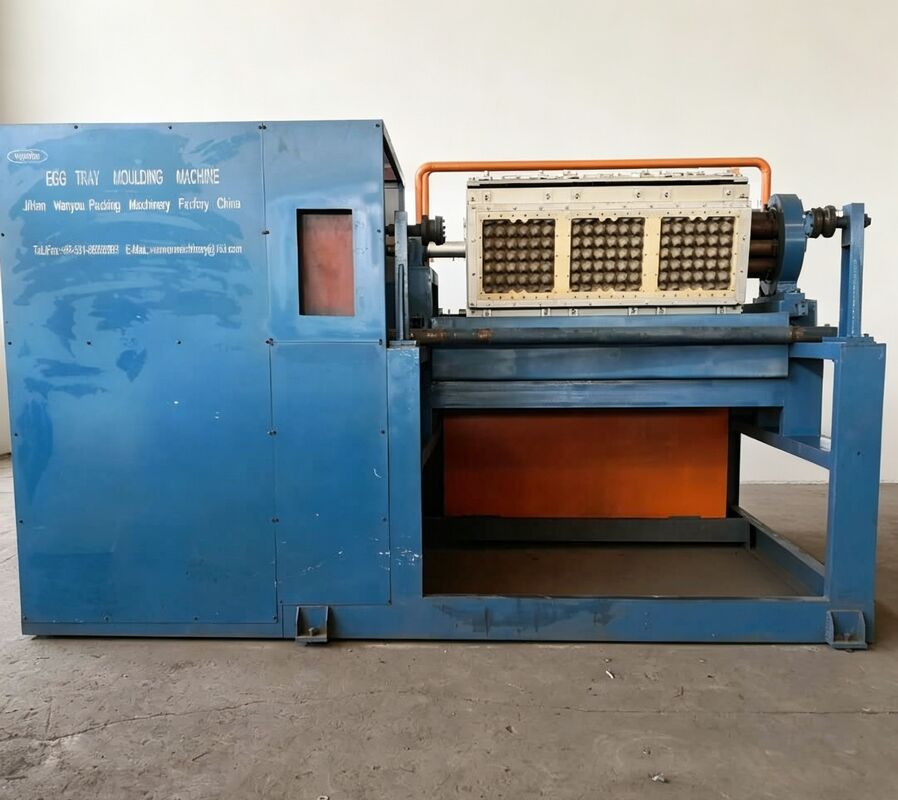 WANYOU WY-R1 Rotary Egg Tray Forming Machine 2000-2500 pcs/h Recycled Paper Pulp Molding for Mexican Poultry Farm